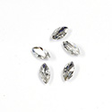 Cut Crystal Point Back Fancy Stone Foiled - Navette-Marquis 08x4MM CRYSTAL