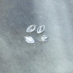 Cut Crystal Point Back Fancy Stone Unfoiled - Navette 10x5MM CRYSTAL