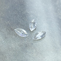 Cut Crystal Point Back Fancy Stone Unfoiled - Navette 15x7MM CRYSTAL