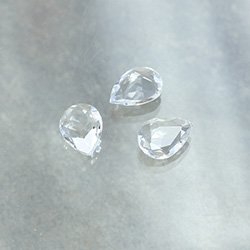 Cut Crystal Point Back Fancy Stone Unfoiled - Pear 14x10MM CRYSTAL