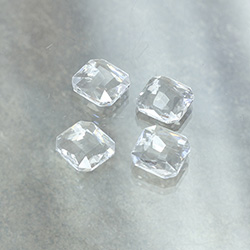 Cut Crystal Point Back Fancy Stone Unfoiled - Square Octagon 12MM CRYSTAL