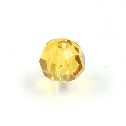 Chinese Cut Crystal Bead 32 Facet - Round 04MM LIGHT TOPAZ