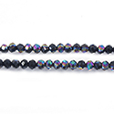 Chinese Cut Crystal Bead - Rondelle 02x3MM PURPLE IRIS Coat