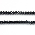 Chinese Cut Crystal Bead - Rondelle 02x3MM JET
