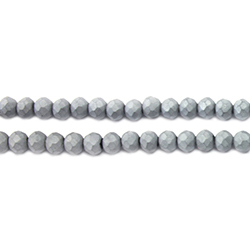 Chinese Cut Crystal Bead - Rondelle 02x3MM MATT GREY