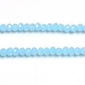 Chinese Cut Crystal Bead - Rondelle 02x3MM OPAL AQUA