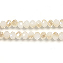 Chinese Cut Crystal Bead - Rondelle 03x4MM ALBASTER 1/2 TAUPE