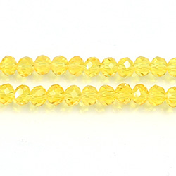 Chinese Cut Crystal Bead - Rondelle 03x4MM AMBER