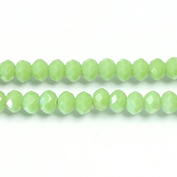 Chinese Cut Crystal Bead - Rondelle 03x4MM AVOCADO