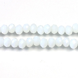 Chinese Cut Crystal Bead - Rondelle 03x4MM CHALKWHITE