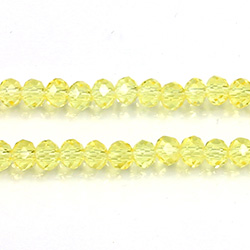 Chinese Cut Crystal Bead - Rondelle 03x4MM CITRINE