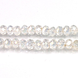 Chinese Cut Crystal Bead - Rondelle 03x4MM CRYSTAL AB