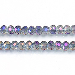 Chinese Cut Crystal Bead - Rondelle 03x4MM CRYSTAL PURPLE TRANS