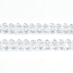 Chinese Cut Crystal Bead - Rondelle 03x4MM CRYSTAL