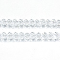 Chinese Cut Crystal Bead - Rondelle 03x4MM CRYSTAL