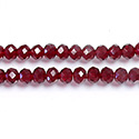 Chinese Cut Crystal Bead - Rondelle 03x4MM GARNET