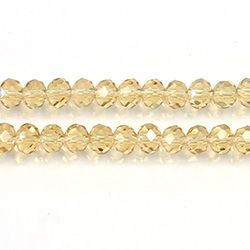 Chinese Cut Crystal Bead - Rondelle 03x4MM HONEY