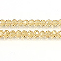 Chinese Cut Crystal Bead - Rondelle 03x4MM HONEY