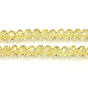 Chinese Cut Crystal Bead - Rondelle 03x4MM JONQUIL