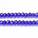 Chinese Cut Crystal Bead - Rondelle 03x4MM LAPIS BLUE