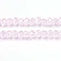 Chinese Cut Crystal Bead - Rondelle 03x4MM LT ROSE