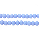 Chinese Cut Crystal Bead - Rondelle 03x4MM MAT LIGHT BLUE OPAQUE