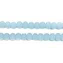 Chinese Cut Crystal Bead - Rondelle 03x4MM MATTE OPAL AQUA