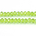 Chinese Cut Crystal Bead - Rondelle 03x4MM OLIVENE