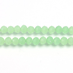 Chinese Cut Crystal Bead - Rondelle 03x4MM OPAL GREEN