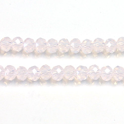 Chinese Cut Crystal Bead - Rondelle 03x4MM OPAL ROSE