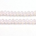 Chinese Cut Crystal Bead - Rondelle 03x4MM OPAL ROSE