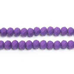 Chinese Cut Crystal Bead - Rondelle 03x4MM POWDER COAT PURPLE