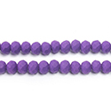 Chinese Cut Crystal Bead - Rondelle 03x4MM POWDER COAT PURPLE