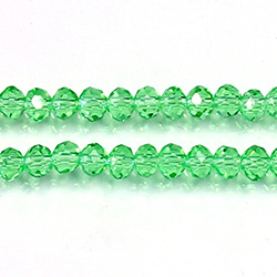 Chinese Cut Crystal Bead - Rondelle 03x4MM PERIDOT