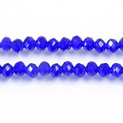 Chinese Cut Crystal Bead - Rondelle 03x4MM SAPPHIRE