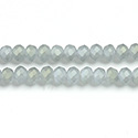 Chinese Cut Crystal Bead - Rondelle 03x4MM SATIN COAT GREY GREEN