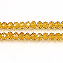 Chinese Cut Crystal Bead - Rondelle 03x4MM TOPAZ