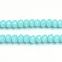 Chinese Cut Crystal Bead - Rondelle 03x4MM TURQUOISE