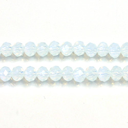 Chinese Cut Crystal Bead - Rondelle 03x4MM WHITE OPAL