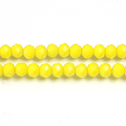 Chinese Cut Crystal Bead - Rondelle 03x4MM YELLOW