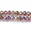 Chinese Cut Crystal Bead - Rondelle 04x6MM LT AMETHYST AB