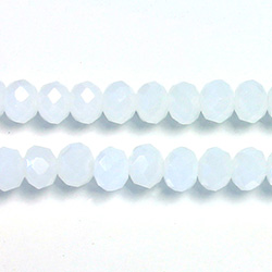 Chinese Cut Crystal Bead - Rondelle 04x6MM ALABASTER