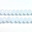 Chinese Cut Crystal Bead - Rondelle 04x6MM ALABASTER