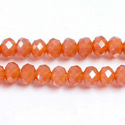 Chinese Cut Crystal Bead - Rondelle 04x6MM CORNELIAN