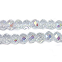 Chinese Cut Crystal Bead - Rondelle 04x6MM CRYSTAL AB