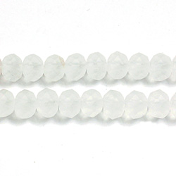 Chinese Cut Crystal Bead - Rondelle 04x6MM MATTE CRYSTAL