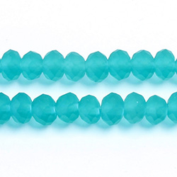 Chinese Cut Crystal Bead - Rondelle 04x6MM MATTE ZIRCON