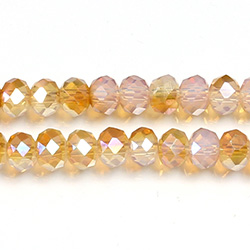 Chinese Cut Crystal Bead - Rondelle 04x6MM OPAL DESERT