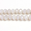 Chinese Cut Crystal Bead - Rondelle 04x6MM OPAL GREY