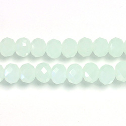 Chinese Cut Crystal Bead - Rondelle 04x6MM OPAL MINT